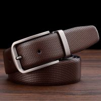 ┋  Mens Leather NEW  Belts for Men Fashion Male Waistband Width:3.5cm Leather:105-125cm