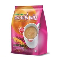 ZHULIAN COFFEE PLUS Ginseng&amp;Collagen กาแฟซูเลียน คอฟฟี่พลัส กาแฟโสมผสมคอลลาเจล (18ซอง/1ห่อ)