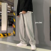 CODluba03411 ?MOLLGE? Fashion brand autumn and winter youth tide brand wide-leg pants mens pants loose pants trendy mopping pants Korean plush pants