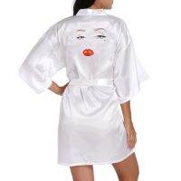 {Xiaoli clothing} Marilyn Monroe Women Robes Printed Woman Movie Star Bathrobe Kimono Satin Robe