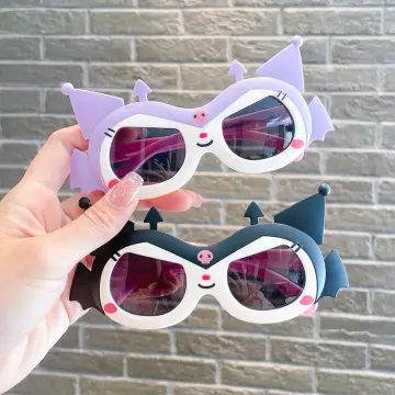 Kawaii Sanrioed Glasses Cartoon Cute Kuromi My Melody Cinnamoroll