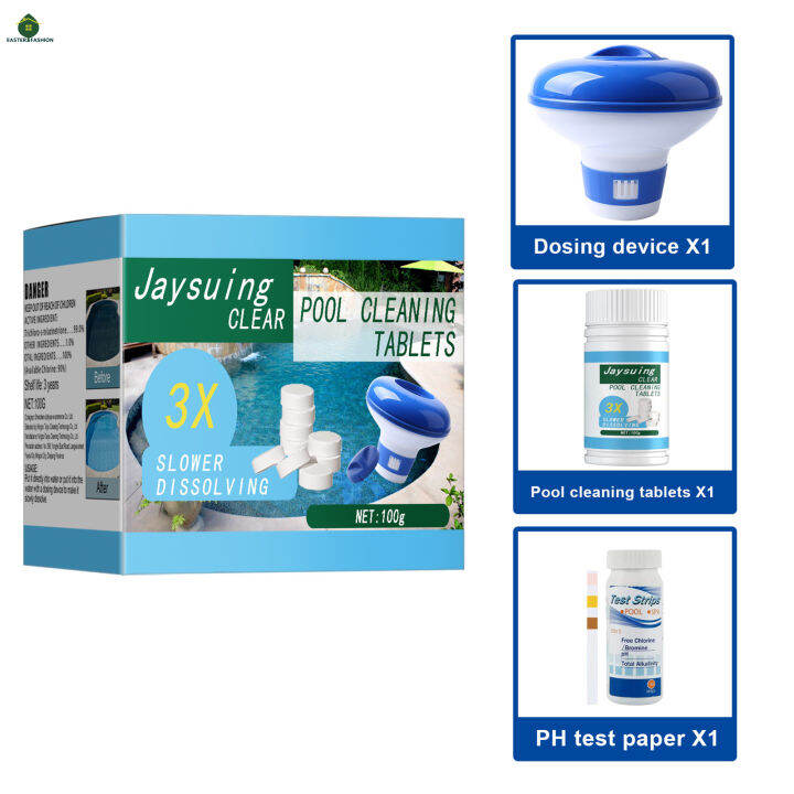 Swimming Pool Chlorine Tablets Deep Cleaning Disinfecting Bacteria