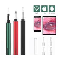 WiFi Otoscope Ear Cleaning Camera Ear Cleaner Wax Removal Tool Wireless Ear Pick with LED Light for Android IOS Health Care