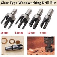 4Pcs Claw Type Woodworking Drill Bit Kit 6/10/13/16mm Wood Work Plug Drill Carbon Steel Cork Cutter Mortise Drill Bit Hand Tools