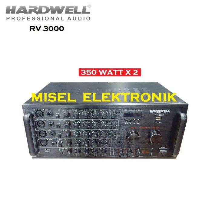 POWER AMPLIFIER KARAOKE HARDWELL RV3000 / RV 3000 Original Lazada