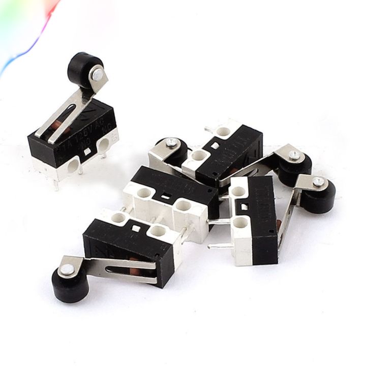 5pcs-ac125v-1a-spdt-momentary-roller-hinge-lever-limit-switch-microswitch