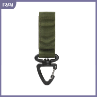 【RAI】 2pcs ตั้งแคมป์กลางแจ้งเดินป่า MOLLE tactical NYLON Ribbon กระเป๋าเป้สะพายหลัง Hook BUCKLE