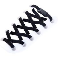 Reticulated Woven Elastic Shoe Laces Flat buckle Lock No Tie Shoelaces Sports Competition Take A Walk Sneakers Lazy Lace