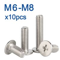 【cw】 10pcs/lot Phillips Ultra Thin Super Low Flat Wafer Screw 50 55 60mm 30 to ！