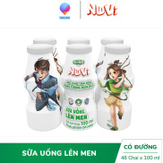 Thùng 48 Chai - Combo 06 12 Chai NuVi Sữa Chua Uống Lên Men Chai 100ml