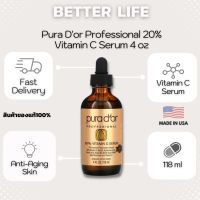 Pura Dor, Professional 20% Vitamin C Serum, 4 oz (118 ml) (No.638)