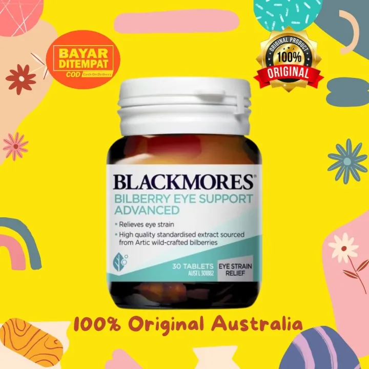 Blackmores Bilberry Eye Support Advanced 30 Tablets Lazada Indonesia