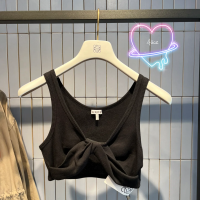 A.L.I.C.E Loewe Twisted bra top in cotton เสื้อกั๊กหงิก