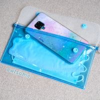 Pouch transparent PVC Color, Wallet kf94 transparent Plastic Money Wallet