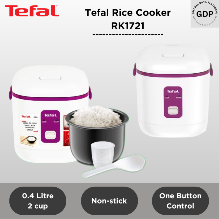 Tefal Rice Cooker RK1721 0.4L with 1 Button Control Lazada