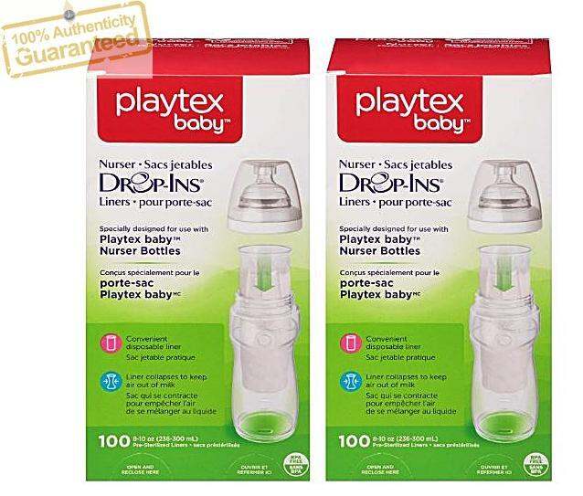 Playtex Baby Nurser DropIns Baby Bottle Disposable Liners, 8 10 Oz, 100 Pcs Lazada PH