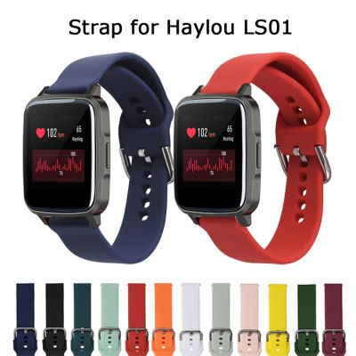 19MM Silicone Straps For Haylou LS01 Strap Belt Wristband For Haylou LS01 Smart Watch Bracelet Accessories Correa Watchband