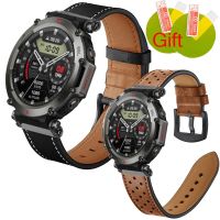 №✲ Leather Watch band For Amazfit T-Rex Ultra strap Wristband For Amazfit T Rex Ultra Smart Watch Screen Protector Film