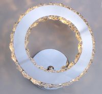 LED wall lamp Ring crystal wall lamp Push Button Wall Light For Living Room Bathroom Bedroom Light Fixture 85-265v night light