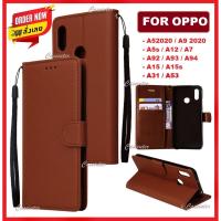 ? ราคาส่งทุกชิ้น ? เคสฝาพับ ล็อค เคส Oppo A5 2020 / A9 2020 / Oppo A53 / Oppo A5s / Oppo A12 / Oppo A31 / Oppo A92 / A93 / A94 / Oppo A95 เคสฝาพับหนัง เคสแม่เหล็ก เคสกันกระแทก