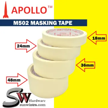 Apollo M500 Premium High Temperature Masking Tape 24MM / 36MM