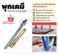 หลอดน้ำยาพุกเคมีหลอดแก้ว M16 จำนวน 60 ชุด  ยี่ห้อ King Fisher และสตัดพุกเคมี พร้อมนอตและแหวน M16x190