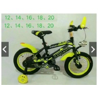 Xe đạp địa hình có đèn trước cho trẻ em bánh 12 14 16 cho 3-4t 4-5t 5-7t thumbnail