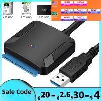 ☋ USB 3.0 To SATA 3 Cable Sata Adapter Convert Cables Support 2.5/3.5 Inch External SSD HDD Hard Drive ConnectFit