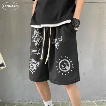 Men 3/4 Length Cotton Casual Shorts Pants Trousers Loose Oversize Summer  Faddish