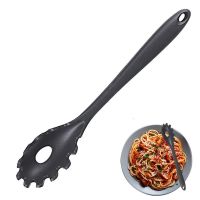 ☏ Kitchen Pasta Spoon Tasty Spaghetti Spoon With Hole Portioner And Soft Handle Spaghetti Spoon For Cooking Noodles