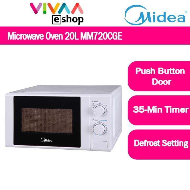 Fast Delivery Midea 20L Electric Microwave Oven MM720CGE WHITE | Lazada