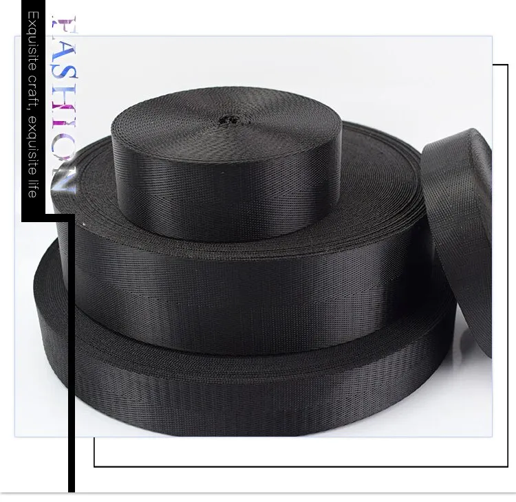 5Meters 20/25/32/38/50mm Thick 1mm Nylon Webbing Tape for Strap Safety Belt  Knapsack Ribbon Band DIY Strapping Bias Binding