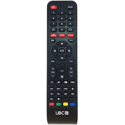 รีโมทคอนลทีวี ubc Smart Series (สีดำ)-Original