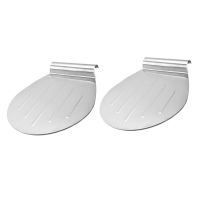 2 Pcs Stainless Steel Transfer Cake Tray Moving Plate Bread Pizza Blade Shovel Bakeware Pastry Scraper Baking Tools