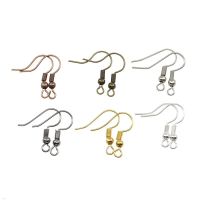 100/200Pcs Gold Copper French Wires Ear Hook Clasp Ear Bead Earring Hooks For DIY Jewelry Makings Findings Supplies Accessories