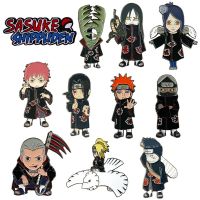 Japanese Anime Naruto Akatsuki Red Clouds Lapel Pins Backpack Jeans Enamel Brooch Pin Women Fashion Jewelry Gifts Cartoon Badges