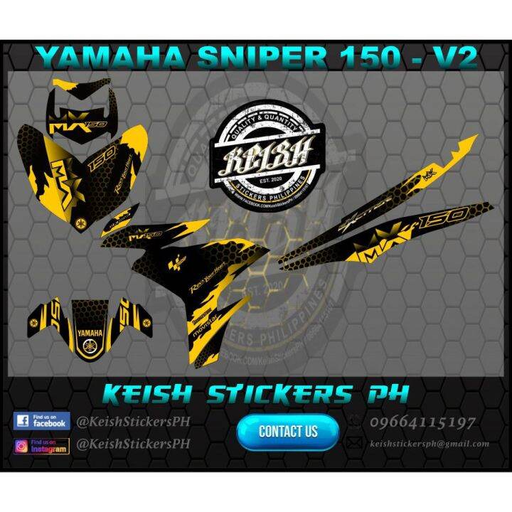Decals for Sniper 150 V2 Lazada PH