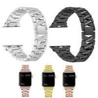 สายสแตนเลสสำหรับ Watch 7 SE Band 41Mm 45Mm 44 38 Band Metal Link สร้อยข้อมือผู้หญิงสำหรับนาฬิกา Series 6