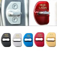 4pcs Car Door Lock Anti rust Cover Case Protective Buckle Sticker for Lada Vesta XRAY Granta Kalina Priora Largus Accessories