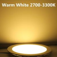 LED Panel Light 3W 4W 6W 9W 12W 15W 25W Ultra Thin Spot LED 110V-220V 110V Round Recessed Spot Light Lamp For Living Room