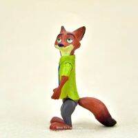 Disney Zooia Nick Fox โมเดลของเล่นคอลเลกชั่นรูปแกะสลักสำหรับเด็กตุ๊กตา Pvc ตุ๊กตาขยับแขนขาได้7ซม.