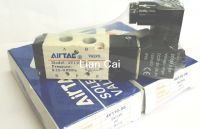 1ชิ้นนิวเมติก Airtac Solenoid อากาศวาล์ว5พอร์ต2ตำแหน่ง2/5 Way 1/8 "Bsp 4v110-06ด้วยลวด Dc 12โวลต์24โวลต์ Ac110v 220โวลต์