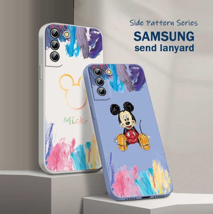 mickey-mouse-bright-funda-back-phone-case-for-samsung-galaxy-s22-s21-s20-fe-s10-note-20-10-ultra-lite-plus-liquid-rope-cover