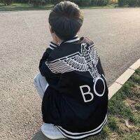 Boy London ฤดูใบไม้ร่วงและฤดูหนาวใหม่สำหรับคู่รักชายและหญิงสไตล์เดียวกันเสื้อแจ็คเก็ตทรงหลวมลำลองสไตล์ฮ่องกงโค้ทมีสไตล์ UNIQLO