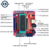 8051คณะกรรมการพัฒนา C51 USB โปรแกรม MCU ควบคุมระบบเกรดไมโครคอนลเลอร์คณะกรรมการ STC89C52 LED กระโจม