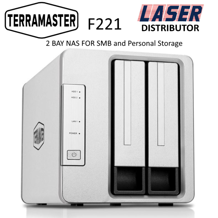 TerraMaster F2-221 2-Bay NAS for Small Business and Personal Cloud ...