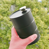 750ml Gasoline Can Wine Pot 304 Stainless Steel Cylindrical Wine Pot Portable Outdoor Personality Wine Barrel Wine Pot