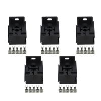 5 Sets Pin Ways Auto Relay Socket 6.3 Automotive Electric Plastic Wire Connector DJJ7054Y-6.3-21 5P