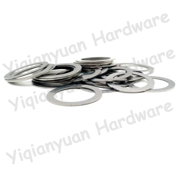 yiqianyuan-m7-din988-sus304-baja-tahan-karat-menyesuaikan-mesin-cuci-shim-gasket-datar-ultra-tipis-polos