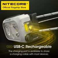 NITECORE NU21 USB-C สองไฟนำทางติดศีรษะแบบชาร์จไฟได้360ลูเมนสำหรับวิ่งตกปลาน้ำหนักเบาไฟฉายติดศีรษะกลางแจ้งแบตเตอรี่ในตัวกลางแจ้งโดยเฉพาะ